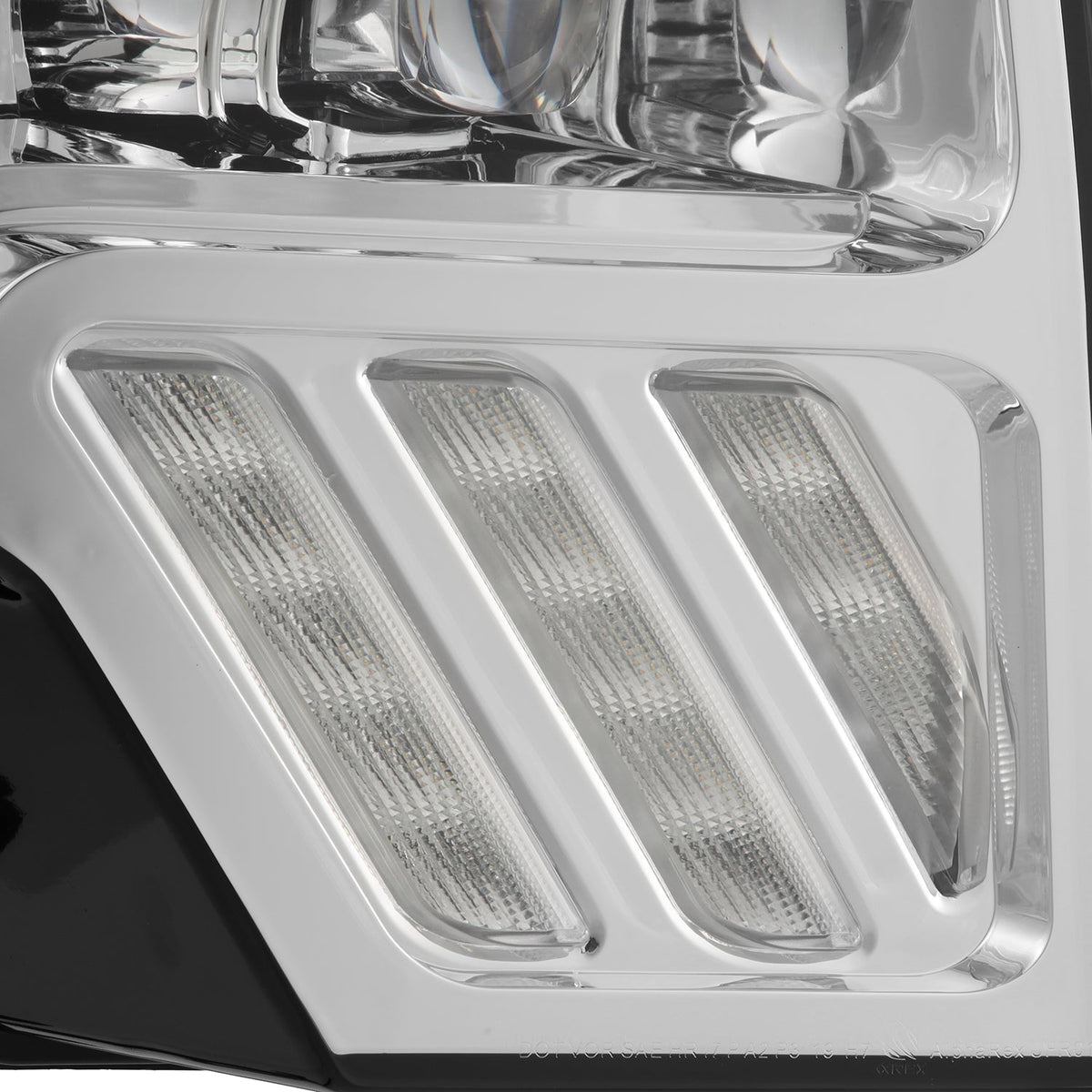 AlphaRex 880094 09-14 Ford F150 NOVA-Series LED Projector Headlights Chrome with Activation Light & Sequential Signal /Switchback DBL