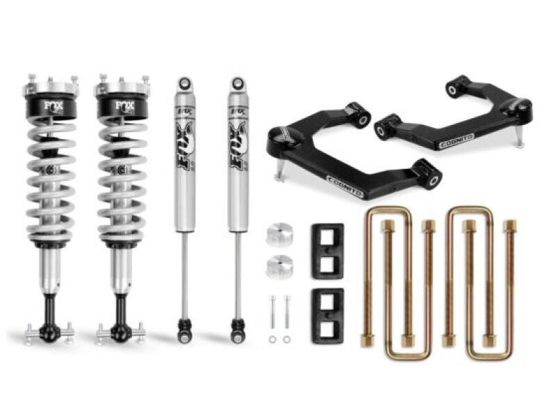 Cognito Motorsports 210-P0879 3-Inch Performance Ball Joint Leveling Lift Kit with Fox PS Coilover 2.0 IFP Shocks for 2019-2024 Chevrolet Silverado / GMC Sierra 1500