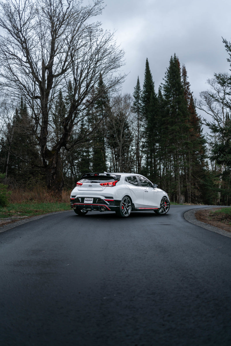 MBRP Veloster N 2.0L Turbo 3in Cat Back - T304 - Carbon Fiber Tip