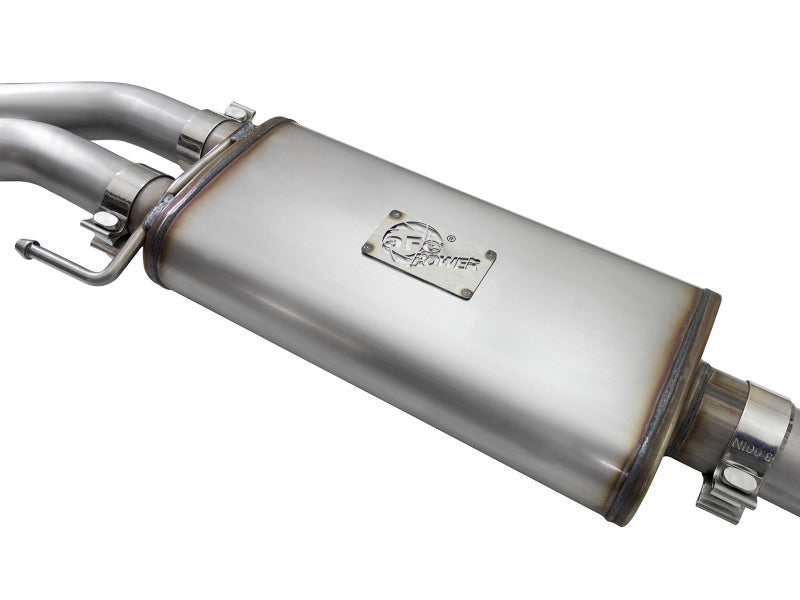 aFe Rebel Exhausts 3in SS Cat-Back 15-16 Ford F-150 EcoBoost V6 2.7/3.5L V8 5.0L w/ Black Tips - #49-43081-B