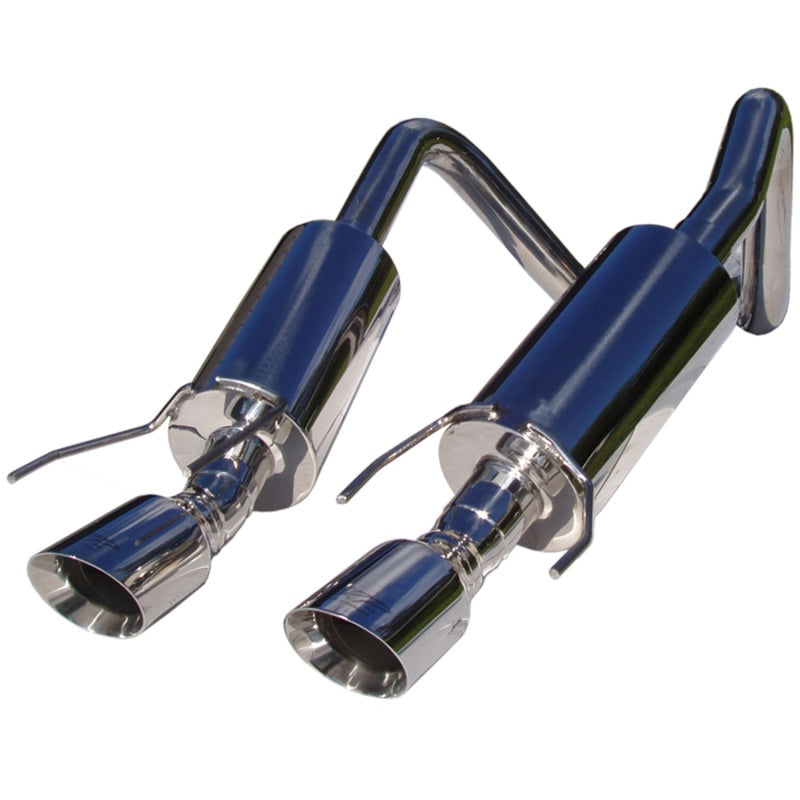 MBRP Chev Corvette Dual Muffler Axle Back 4 Round Dual-Wall Tips