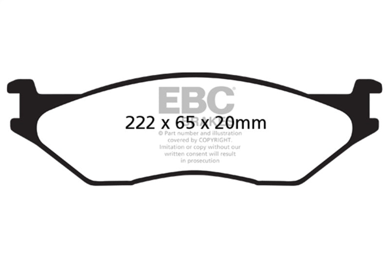 EBC 02-05 Ford Econoline E550 Yellowstuff Front Brake Pads DP41653R