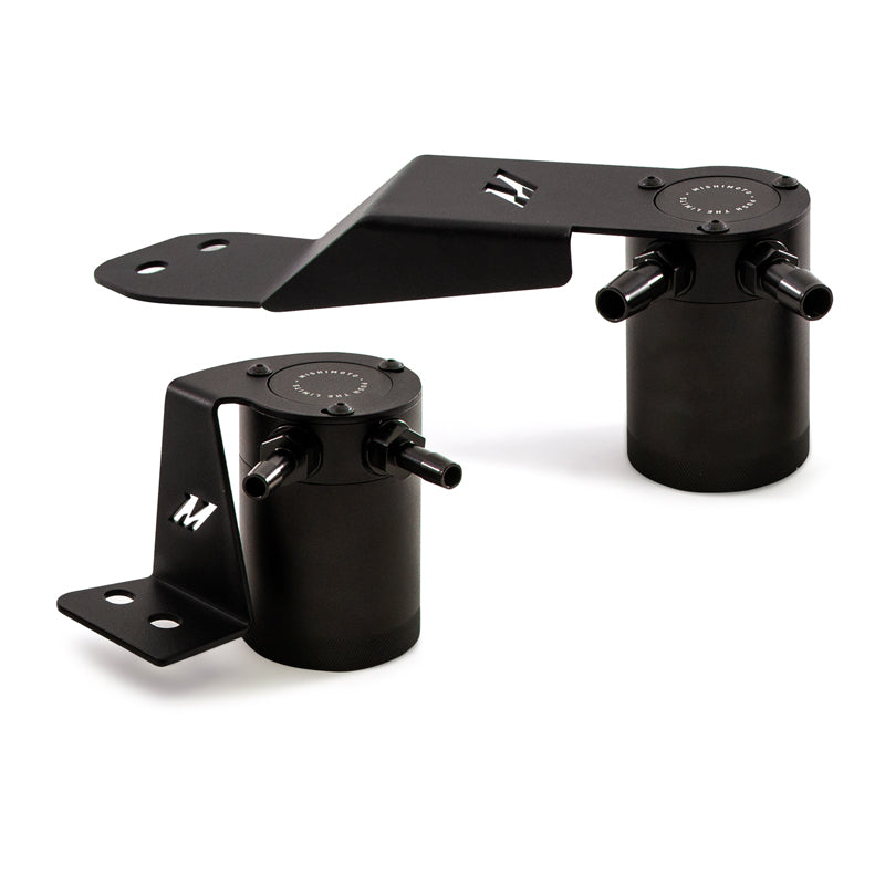 Mishimoto 2013+ Cadillac ATS 2.0T Baffled Oil Catch Can Kit - Black - #MMBCC-ATS4-13SBE