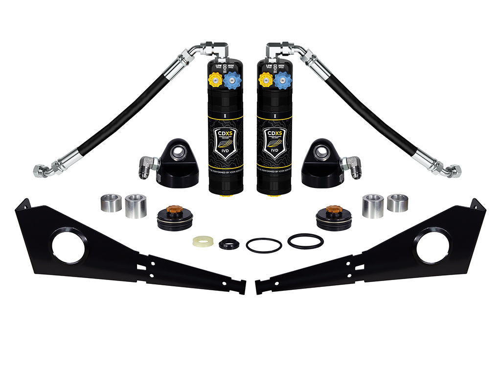 ICON 05-23 Tacoma/07-14 FJ/03-24 4Runner/03-23 GX Front Coilover Resi with CDXS Upgrade Kit Pair