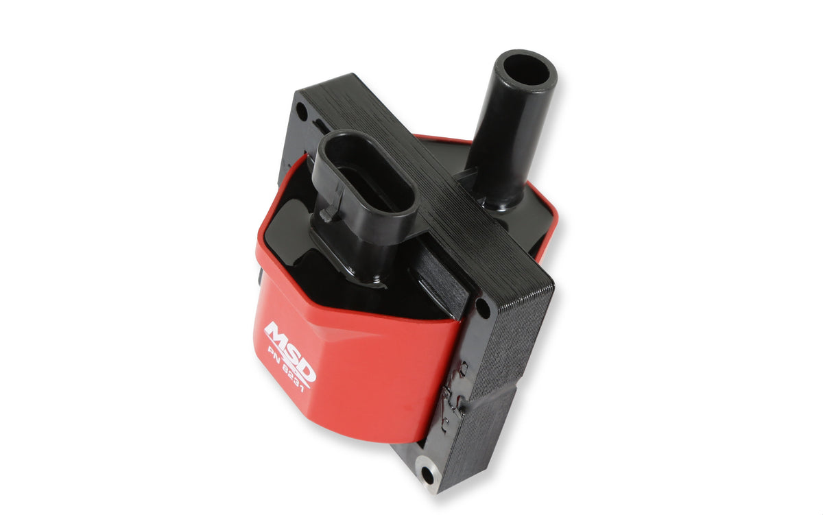 MSD 8231 Connector Coil, Red, 1996-1997 GM engines, Individual