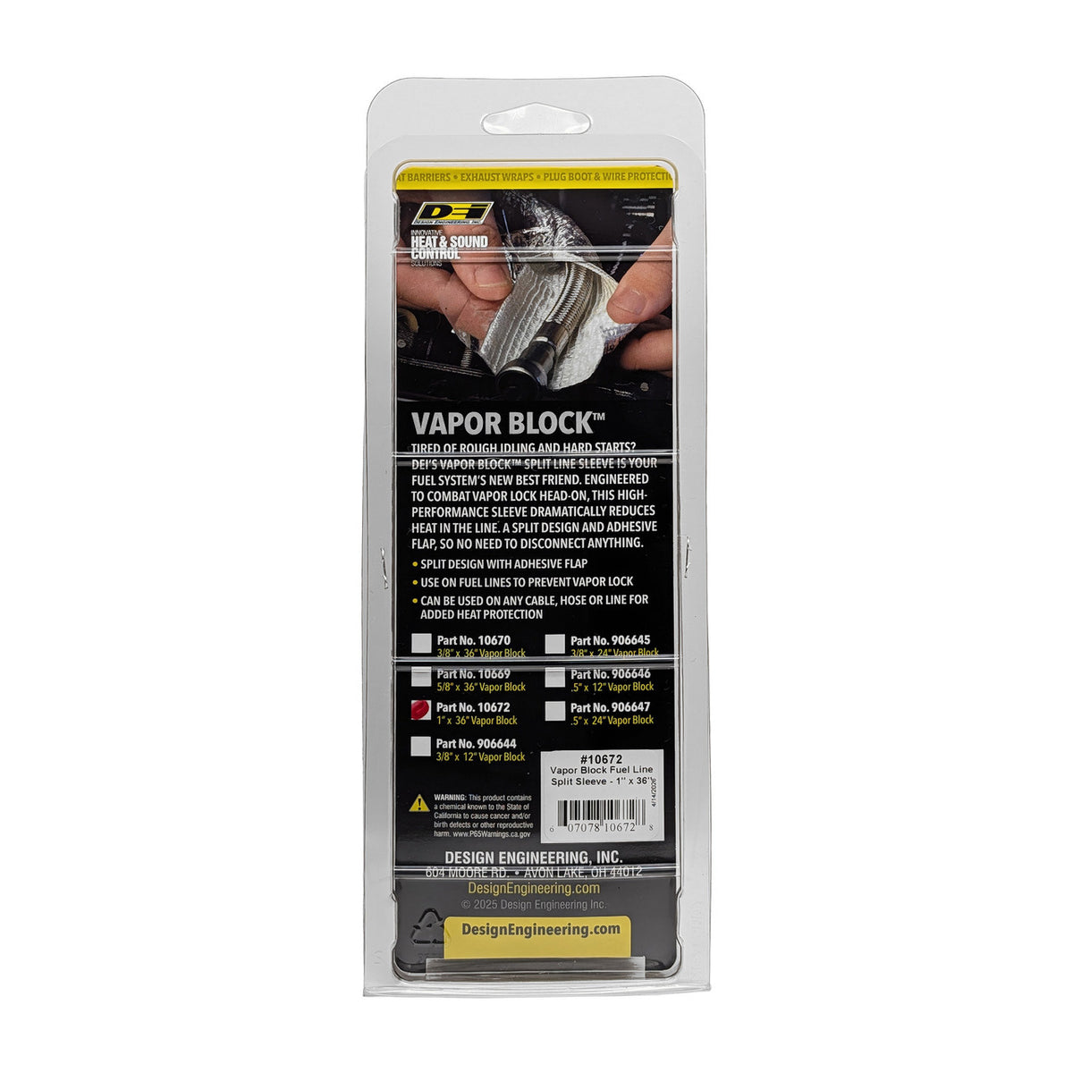 DEI Vapor Block Sleeve 1in x 36in