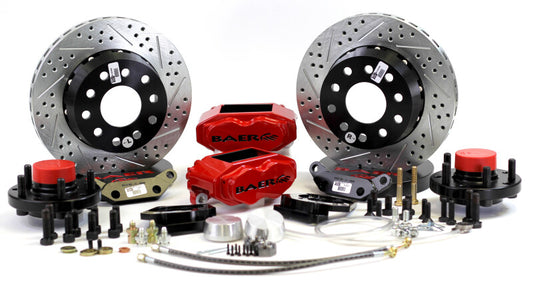 Baer Brakes 62-69 Ford Fairlane STD Studs 11in SS4+ Front SDZ Brake Kit - Grabber Blue