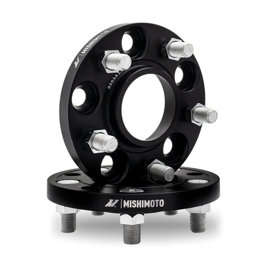 Mishimoto Wheel Spacers - 5x114.3 - 66.1 - 20 - M12 - Black - #MMWS-007-200BK
