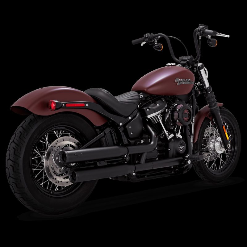 Vance & Hines 46312 Eliminator 300 PCX Slip-Ons Black for 2018-2024 Harley-Davidson Softail
