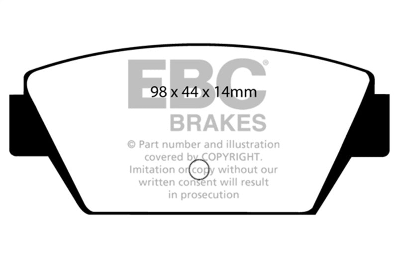 EBC 93-94 Eagle Talon 1.8 Yellowstuff Rear Brake Pads DP4576R