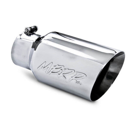 MBRP T5072 Exhaust Tip - 6" OD Dual Wall Angled 4" inlet 12" length | T304 Stainless
