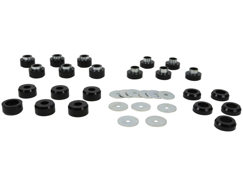Whiteline W93547 Body Mount Bushing Set for 1997-2006 Jeep Wrangler