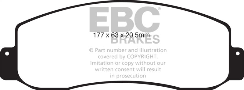 EBC 05-07 Ford F250 (inc Super Duty) 5.4 (2WD) Extra Duty Front Brake Pads ED91777
