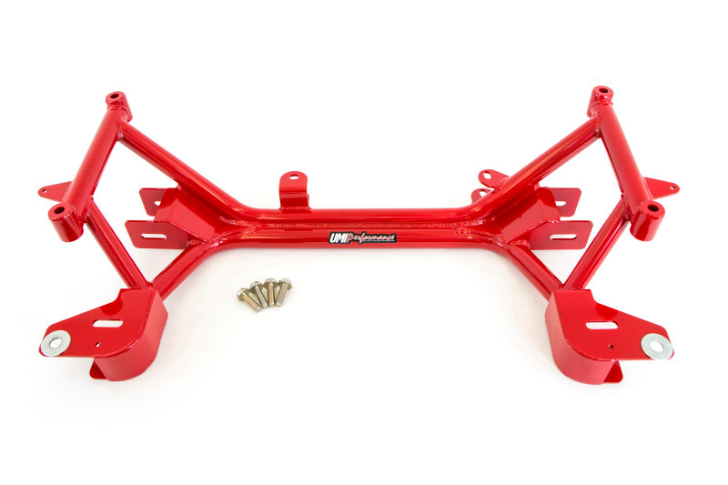 UMI Performance 2318-R K-member No Motor Mounts Red for 1993-2002 GM F-Body