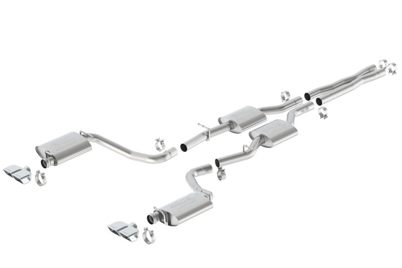 Borla 140628 15-16 Dodge Challenger R/T 5.7L Dual Rectangle Angle Cut Dual Split Rear Exit ATAK Exhaust - #140628