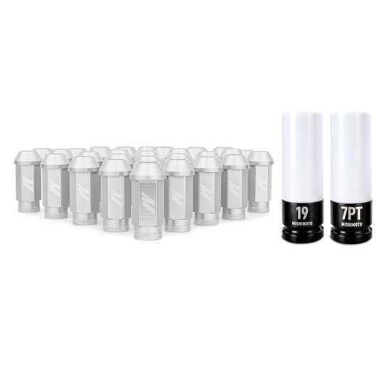 Mishimoto Aluminum Locking Lug Nuts M12x1.5 27pc Set Silver - #MMLG-15-27LSL