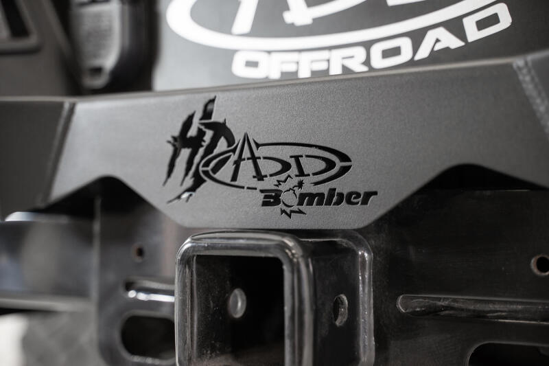 Addictive Desert Designs for 17-20 Ford Super Duty Bomber HD Rear Bumper w/ Mounts Cube Lights