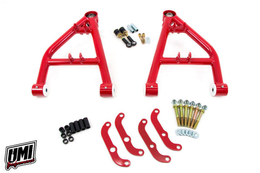 UMI Performance 4062-R Lower Front A-Arms Corner Max Standard Ball Joint Red