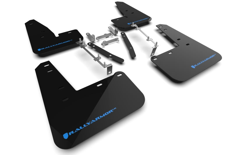 Rally Armor UR Mud Flaps - 2024-2026 Toyota GR Corolla - Black/Blue Logo - #MF89-UR-BLK-NB