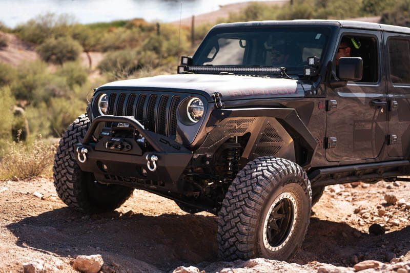 DV8 Offroad 2018+ Jeep Wrangler JL Front Inner Fenders - Black - #INFEND-03FB