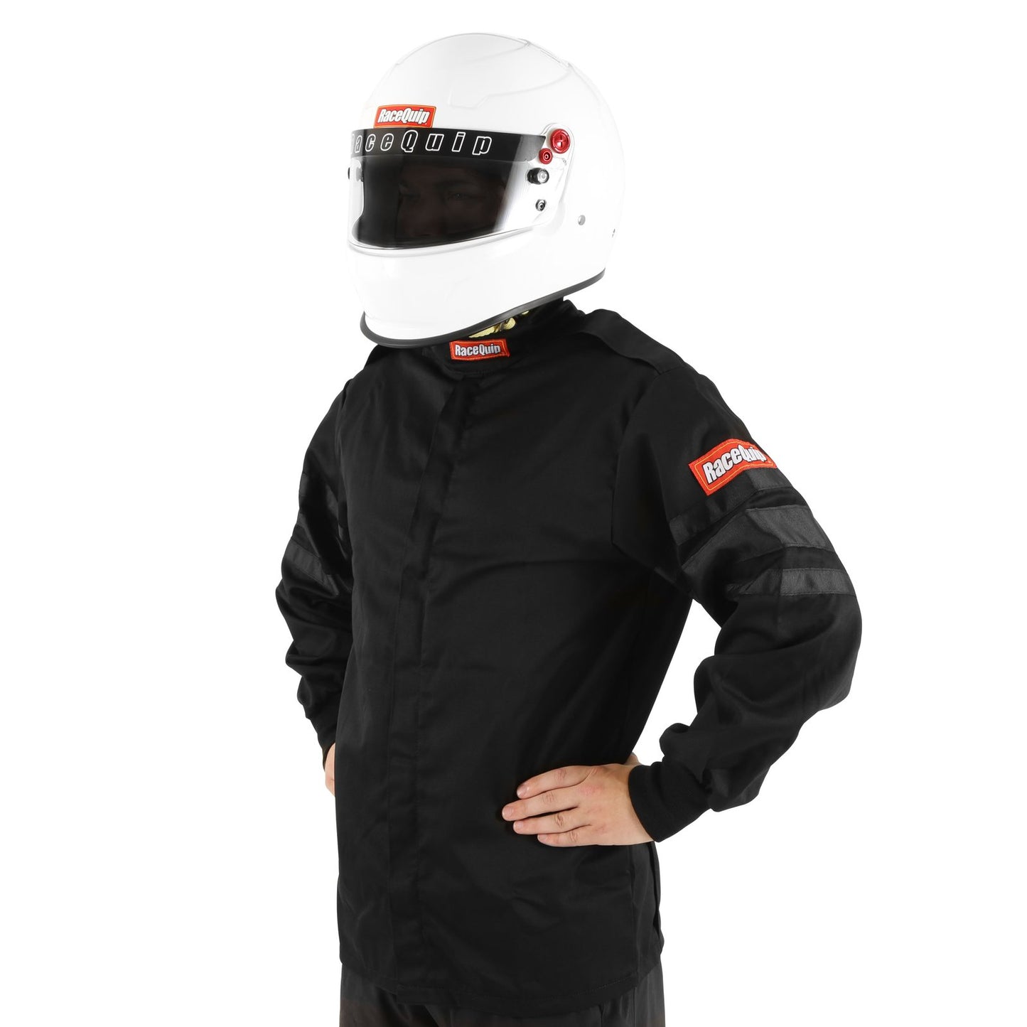 RaceQuip 111003 Black SFI-1 1-Layer Jacket - Medium