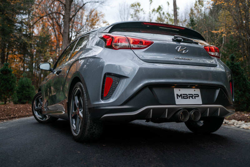 MBRP S47053CF 2019+ MBRP Hyundai Veloster Turbo Cat Back - T304 Stainless - Carbon Fiber Tip - #S47053CF