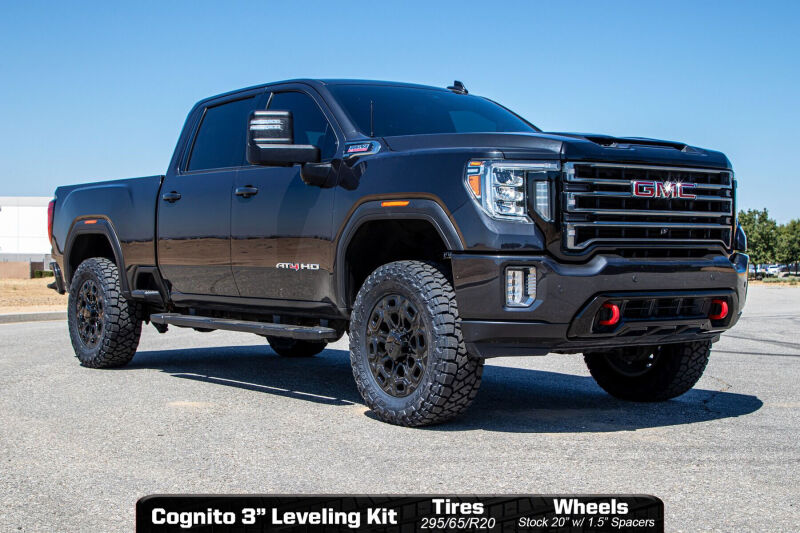 Cognito Motorsports 210-P1129 3-Inch Elite Leveling Kit with Elka 2.5 Reservoir Shocks for 2020-2024 Chevrolet Silverado / GMC Sierra 2500 HD / 3500 HD