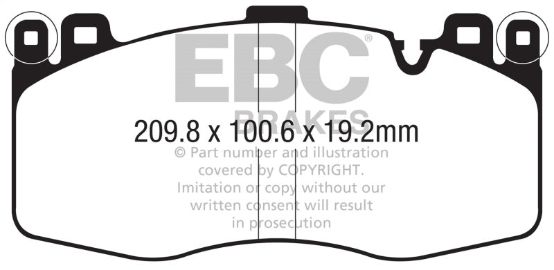 EBC 2015+ BMW X5M 4.4TT (F85) Yellowstuff Front Brake Pads DP42370R