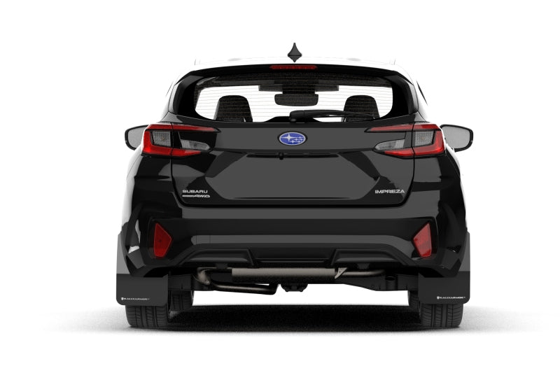 Rally Armor UR Mud Flaps - 2024-2026 Subaru Impreza - Black/Blue Logo - #MF105-UR-BLK-NB