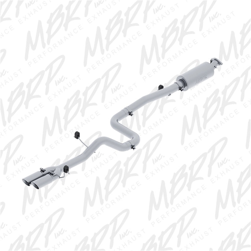 MBRP S4202409 Cat-Back Exhaust System - 2014-2019 Ford Fiesta ST 1.6L EcoBoost (Street) | T409 Stainless