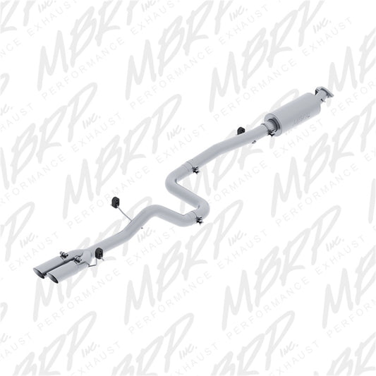 MBRP S4202409 Cat-Back Exhaust System - 2014-2019 Ford Fiesta ST 1.6L EcoBoost (Street) | T409 Stainless