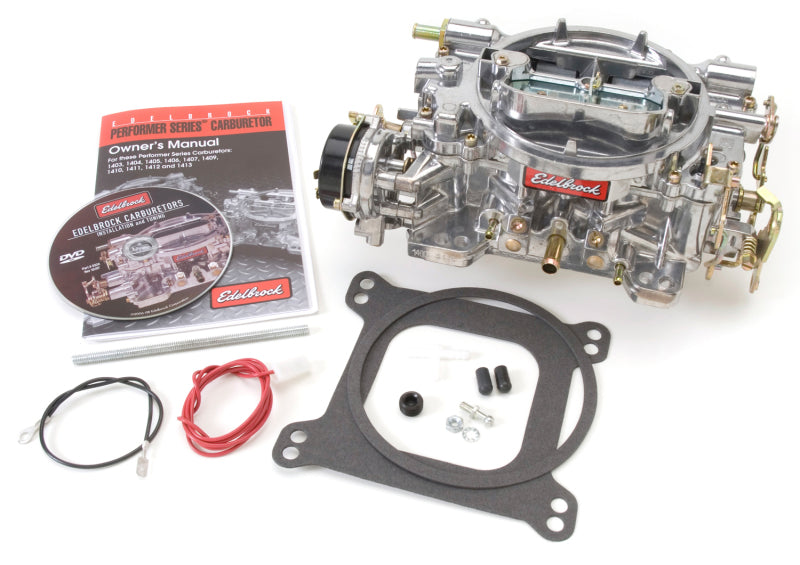 Edelbrock 1400 Carburetor Performer Series 4-Barrel 600 CFM Electric Choke Satin Finish