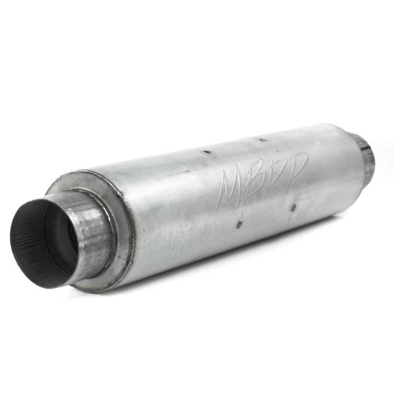 MBRP M1004A Universal Quiet Tone Muffler 4in Inlet/Outlet 24in Body 6in Dia 30in Overall Aluminum - #M1004A