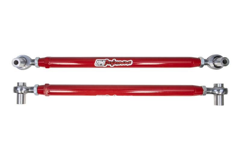 UMI Performance 4023OFCM-R Adjustable Lower Control Arms Off Bushings CrMo Red