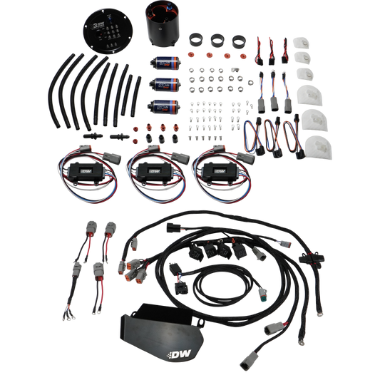 DeatschWerks 09-24 Nissan GT-R X3 Triple Pump Module w/ Triple DW810 Pumps/Controllers/PNP Harness