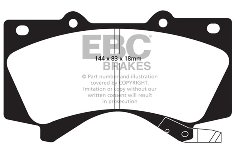 EBC 08+ Lexus LX570 5.7 Extra Duty Front Brake Pads ED91815