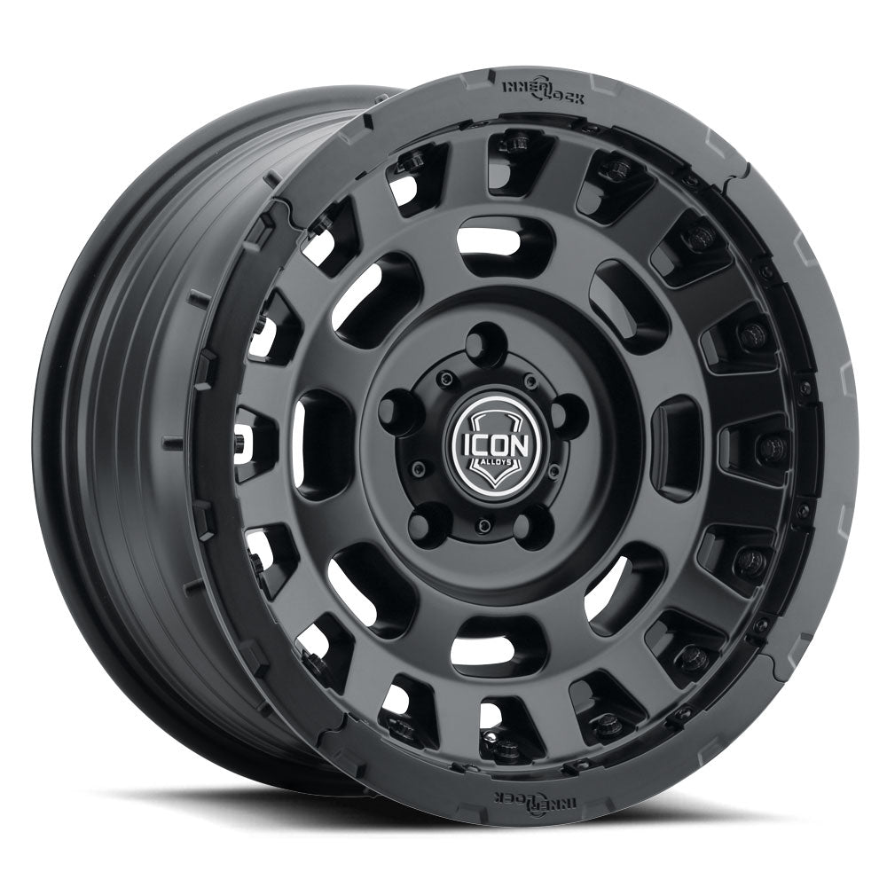 ICON Hammer Pro 17x8.5 / 6x135 / 6MM / 5in BS - Satin Black