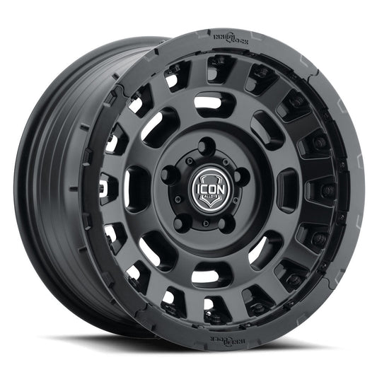 ICON Hammer Pro 17x8.5 / 6x135 / 6MM / 5in BS - Satin Black