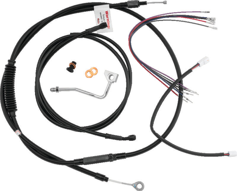Burly Brand B30-1185 Control Kit 14 in Gorilla Black for 2017-2020 Harley-Davidson Touring
