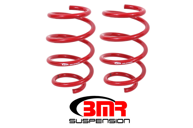 BMR 2015-2026 S550 Mustang Front Handling Version Lowering Springs - Red