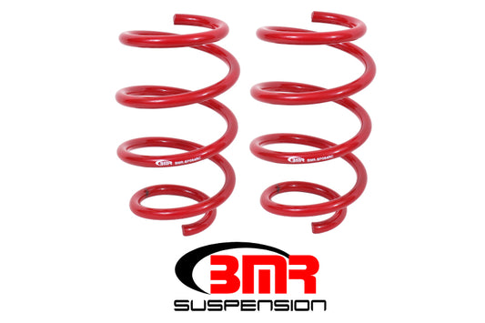 BMR 15-26 S550 Mustang Front Handling Version Lowering Springs - Red