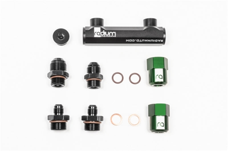Radium Engineering Bosch Pumps 4 Port Manifold Reuses Check Valves - Universal - #20-0463
