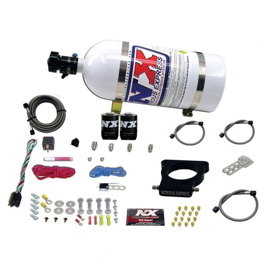 Nitrous Express 78mm 3-Bolt Nitrous Plate Kit (50-350HP) w/10lb Bottle for GM LS