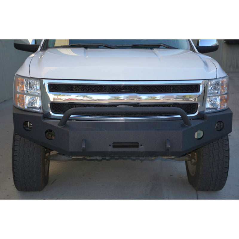 DV8 Offroad 07-13 Chevrolet Silverado 1500 Front Bumper - Black Powdercoat - #FBCS1-01