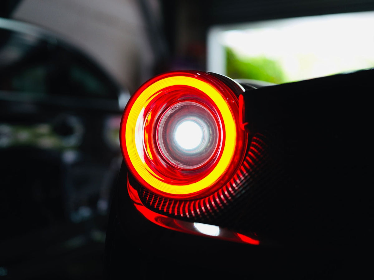 AlphaRex 668001 10-15 Ferrari 458 NOVA-Series Prismatic LED Tail Lights Smoke