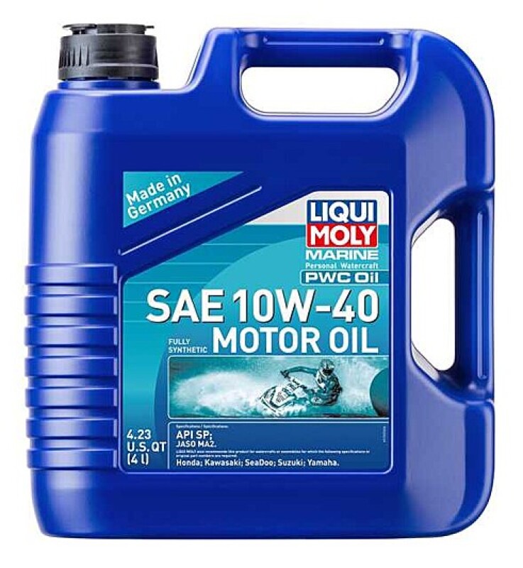 LIQUI MOLY 4L Marine PWC Motor Oil SAE 10W-40 (20530) - Pack of 4
