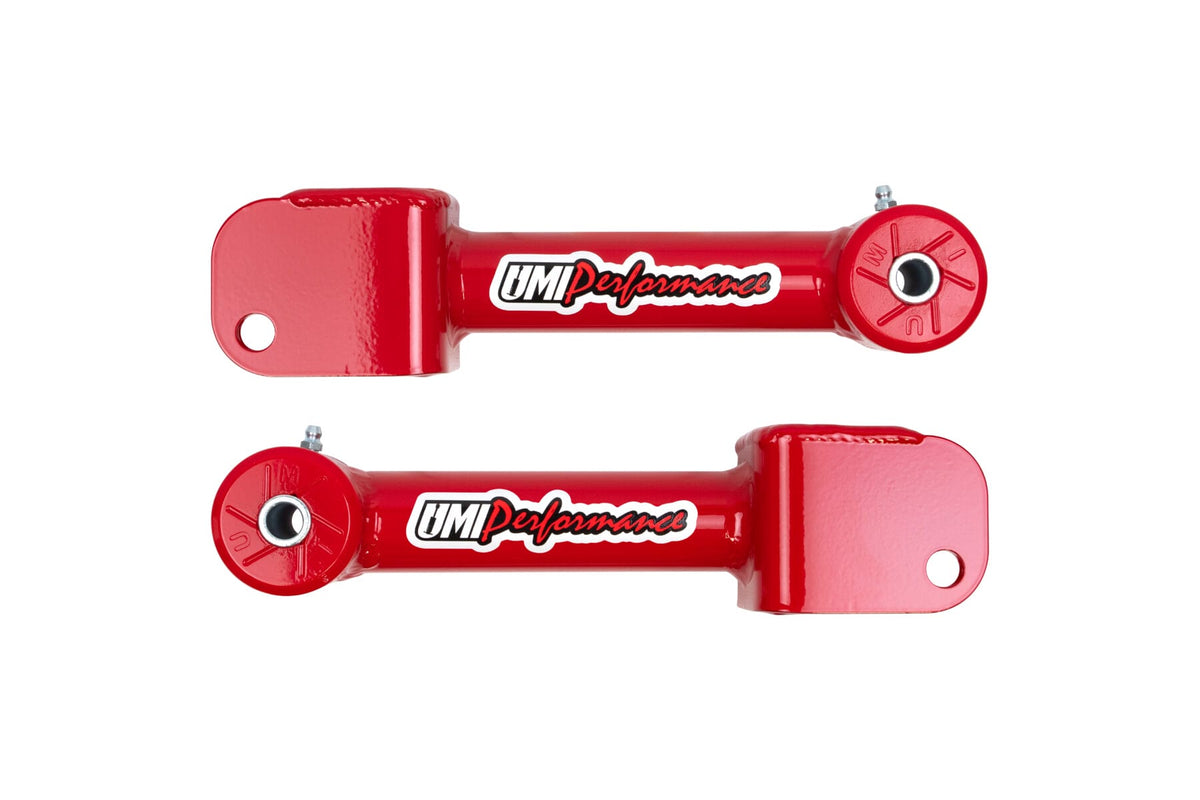 UMI Performance 1016-R Tubular Upper Control Arms Red for 1979-2004 Ford Mustang