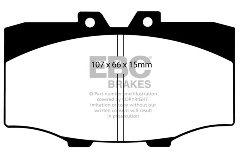 EBC 84-88 Toyota 4 Runner 2.4 Yellowstuff Front Brake Pads DP4380R