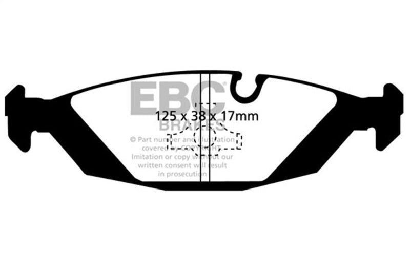 EBC 83-85 BMW 318 1.8 (E30) Greenstuff Rear Brake Pads DP2447