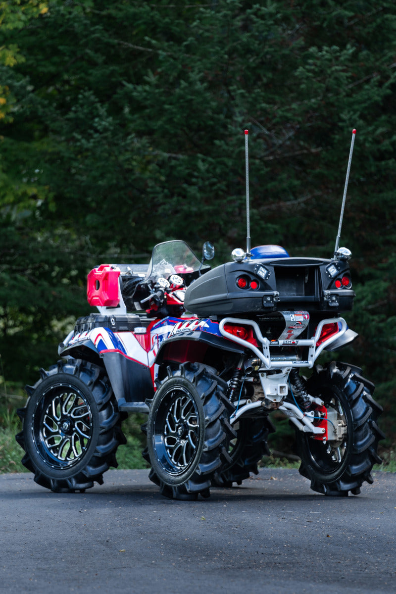 MBRP AT-9526PT 2011+ Polaris Sportsman Touring 850 T304 Stainless Single Slip-On Performance Series - #AT-9526PT